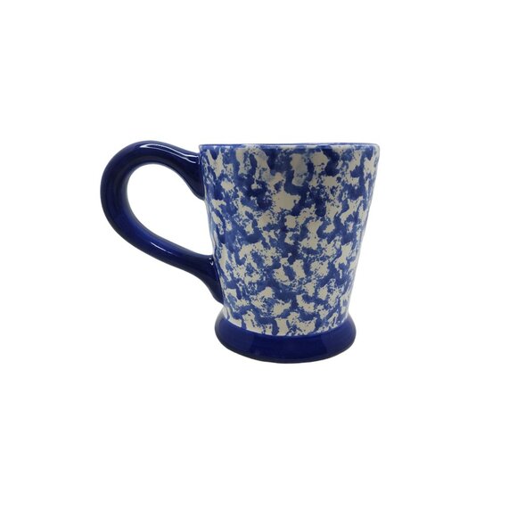 Vintage Two Bears Pottery Blue & White Two Bears Pottery Stoneware Mug - Picture 1 of 5